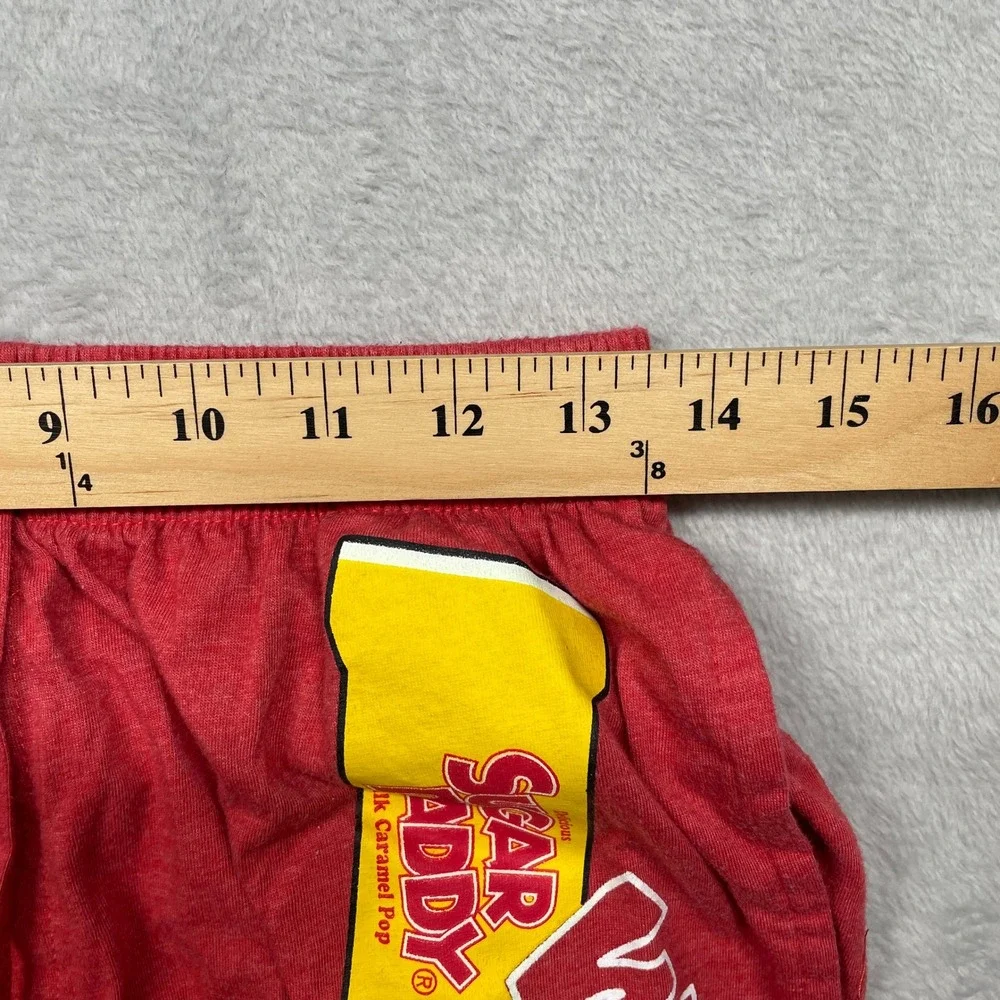 Sugar Daddy Pajama Shorts Men Medium Red Whos Your Daddy Candy Graphic Lounge